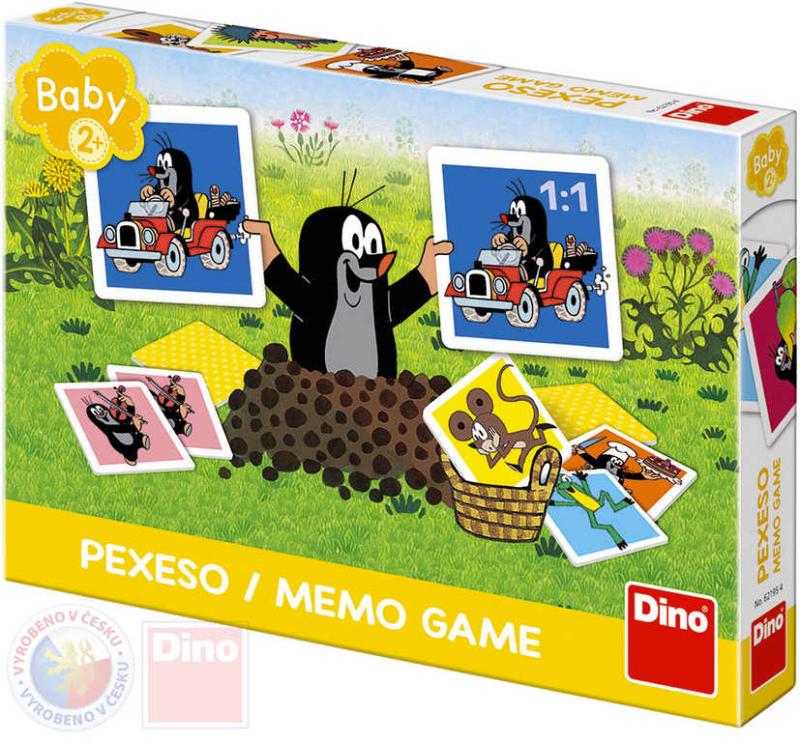 Dino Hra baby pexeso Krtečkovo velké (Krtek) 24 kartiček v krabici