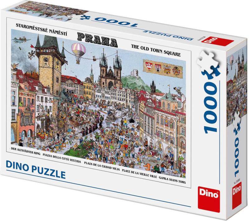 Dino Puzzle Staroměstské náměstí 66x47cm skládačka 1000 dílků