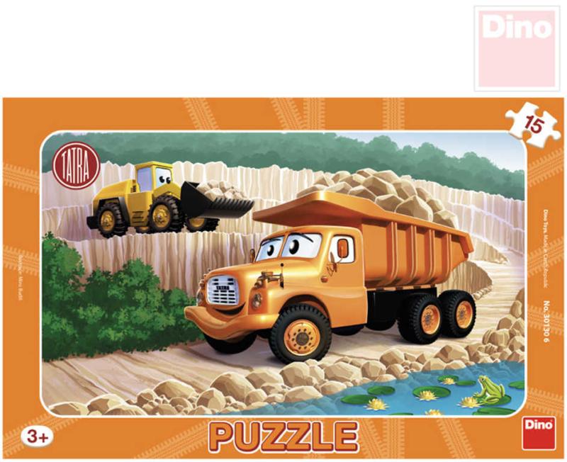 Dino Puzzle Tatra 15 dílků 25x15cm skládačka v rámečku