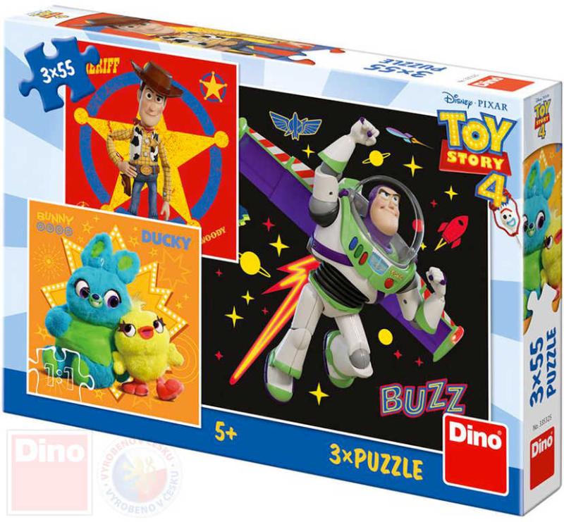 Dino Puzzle Toy Story (Příběh hraček) 18x18cm skládačka 3x55 dílků