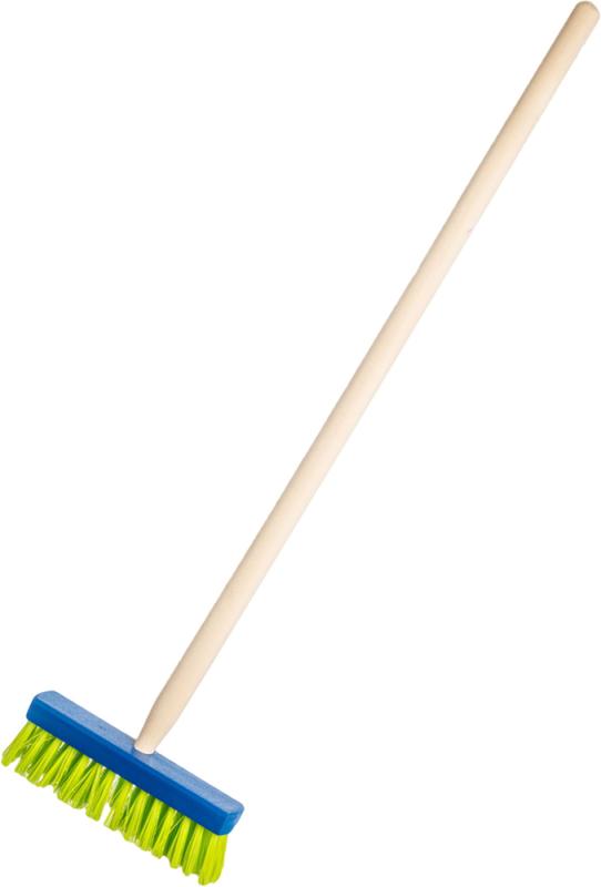 DŘEVO Koště dětské s násadou modré 80cm smeták (dřevěná hračka)