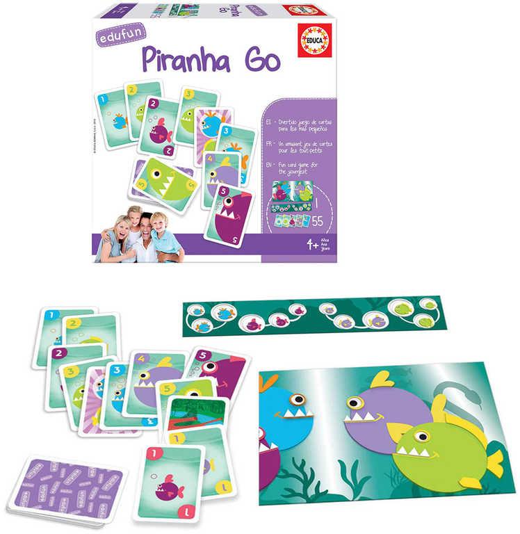 EDUCA Hra karetní Piraně (společenská hra)