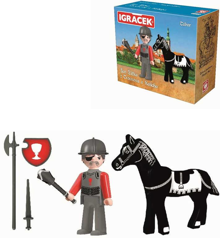 Efko IGRÁČEK Jan Žižka z Trocnova a Kalicha set s koněm a doplňky