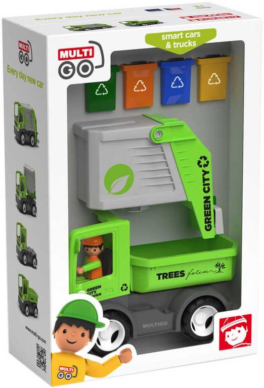 Efko IGRÁČEK MultiGO CITY set 2+1 figurka Igráček Popelář s autem