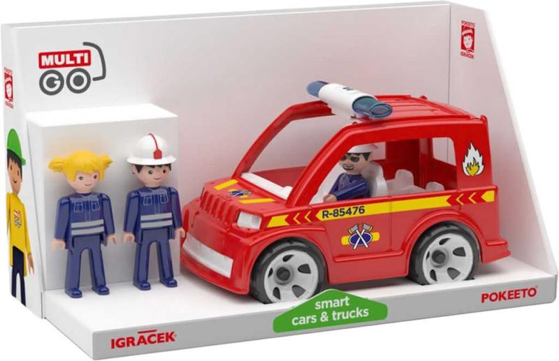 Efko IGRÁČEK MultiGO Trio Fire set auto hasičské + 3 figurky s doplňky