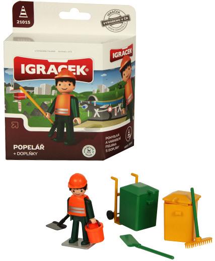 Efko IGRÁČEK Popelář povolání set figurka s doplňky v krabičce