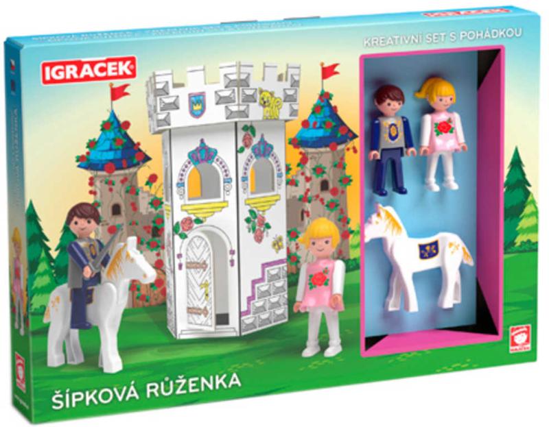 Efko IGRÁČEK Šípková Růženka kreativní set se 2 figurkami a pohádkou