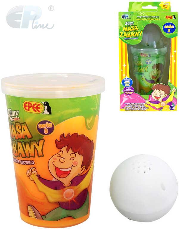 EP line Kreativní set sliz Slimy + svítící kulička na baterie LED Světlo různé barvy