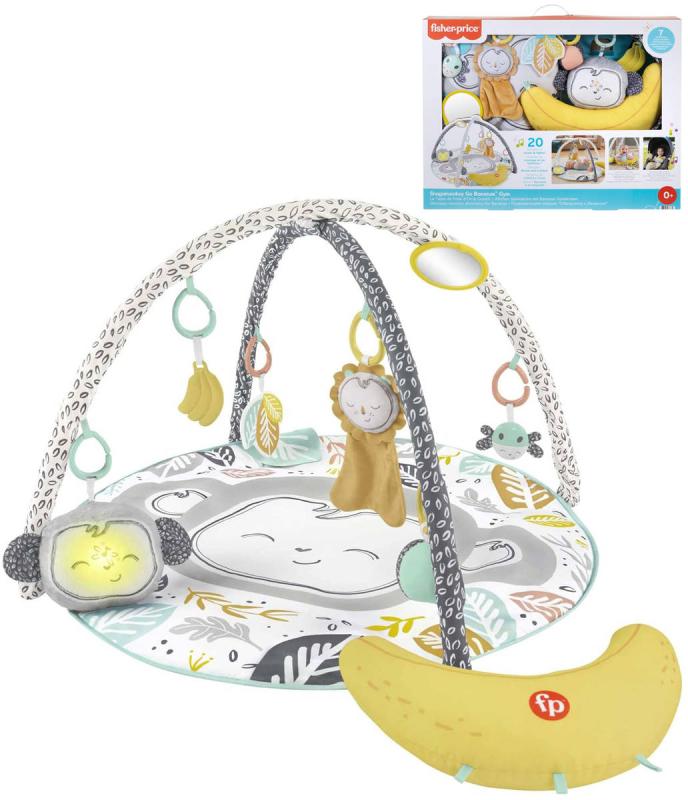 Fisher Price Baby hrací dečka Go Bananas na baterie Světlo Zvuk pro miminko