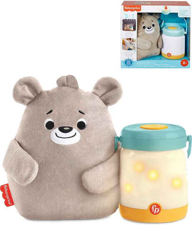 Fisher Price Baby usínáček s medvídkem a světluškami 3v1 na baterie Světlo Zvuk
