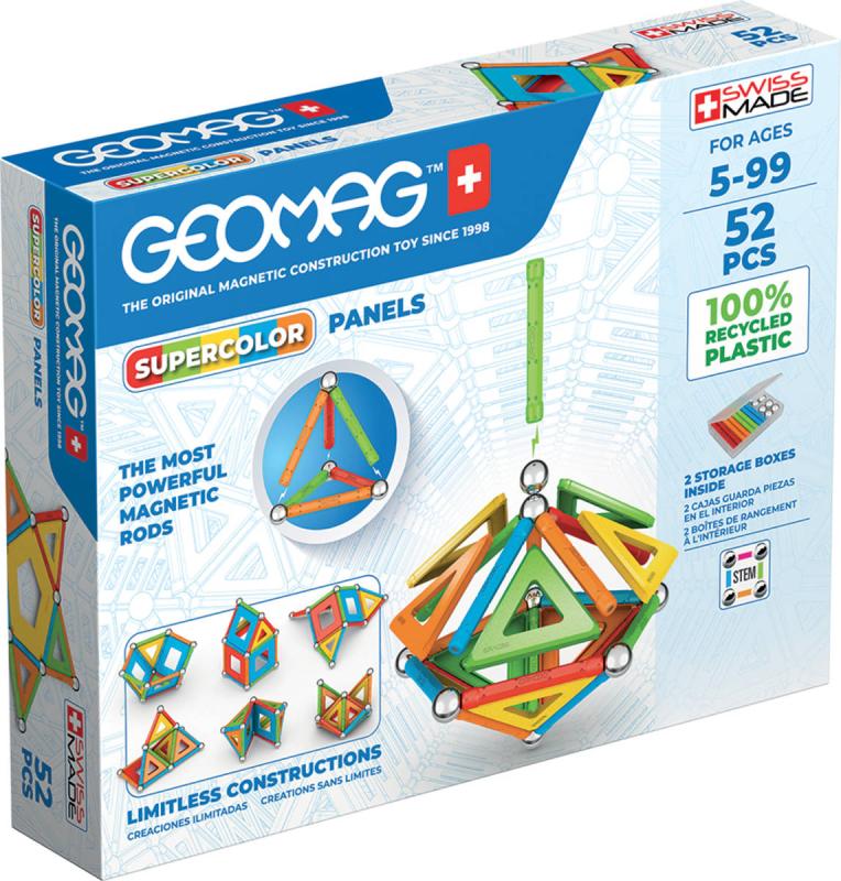 GEOMAG Supercolor Panels 52 dílků Eko magnetická (stavebnice)