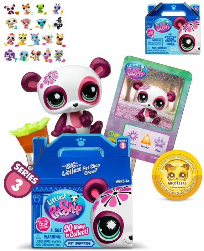 Hasbro LPS Littlest Pet Shop základní zvířátko s překvapením 3. série