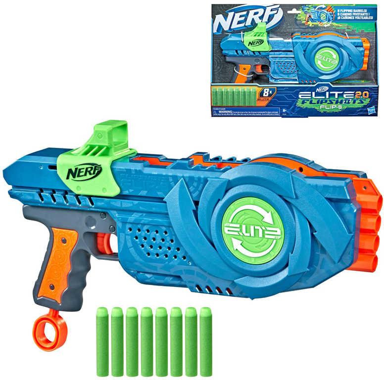 Hasbro NERF Elite 2.0 FLIP 8 herní set blaster + 8 šipek Elite