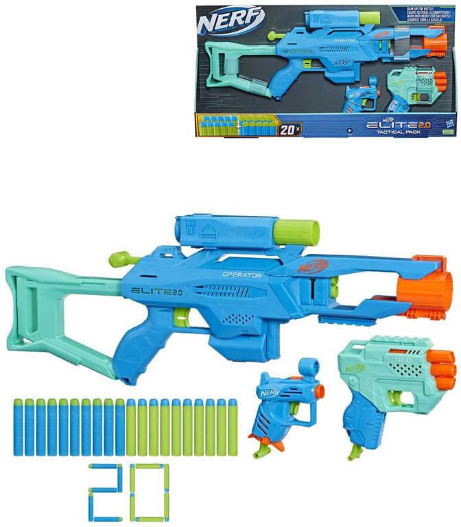 Hasbro NERF ELITE 2.0 Tactical Pack set 3x blaster + 20 šipek 3v1
