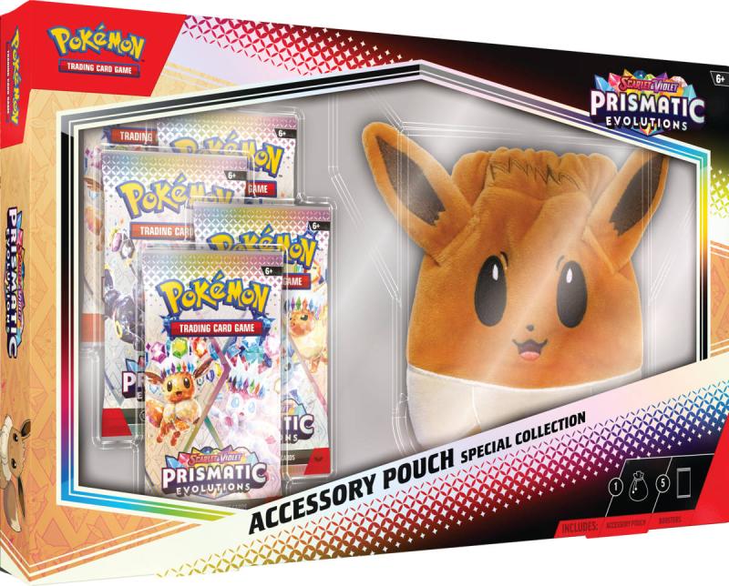 Hra Pokémon TCG SV8.5 Prismatic Evolutions Accessory Pouch Collection EN