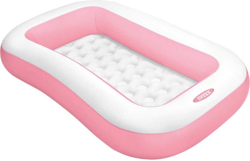 Intex Bazén baby obdélníkový nafukovací 166x100cm růžový 58423