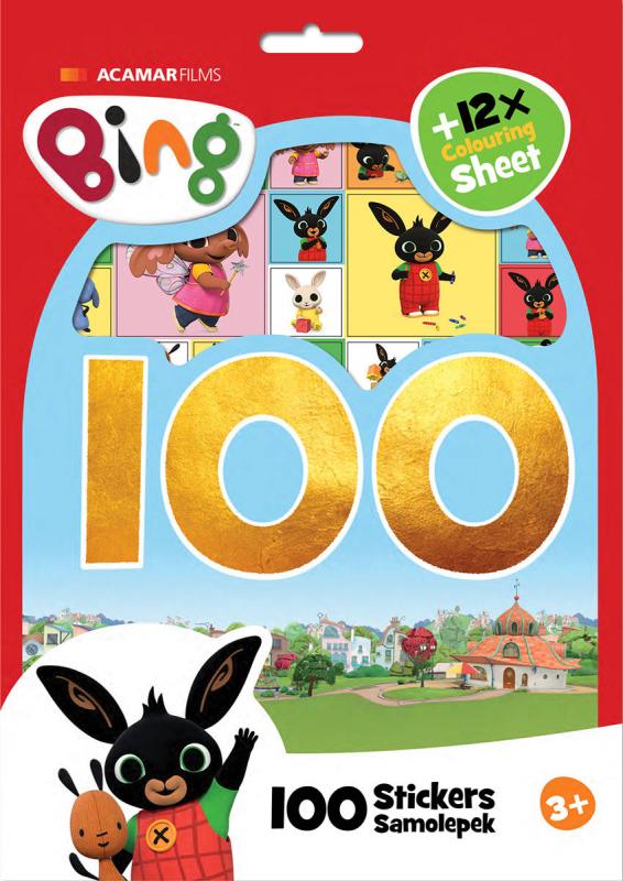 Jiri Models 100 samolepek + omalovánky králíček Bing