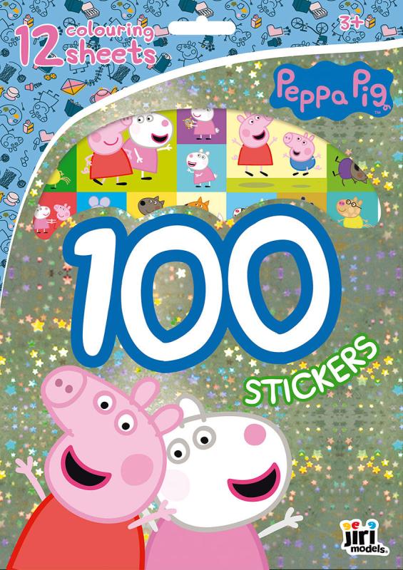 Jiri Models 100 samolepek + omalovánky prasátko Peppa Pig