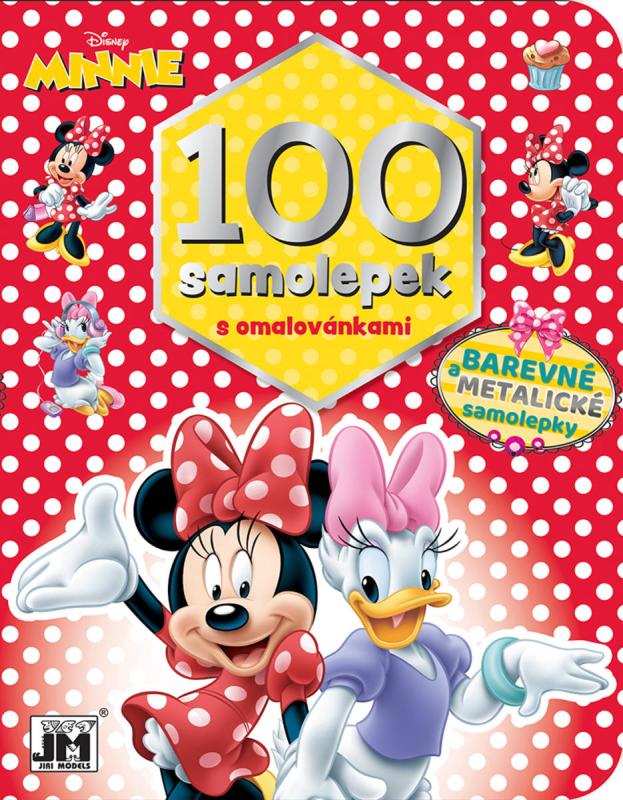 Jiri Models 100 samolepek s omalovánkami Disney Minnie Mouse