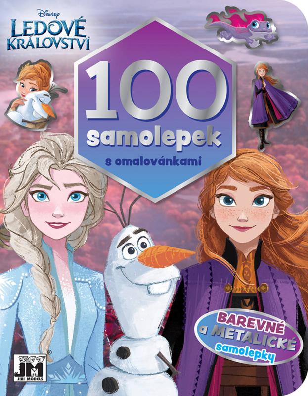 Jiri Models 100 samolepek s omalovánkami Frozen (Ledové Království)