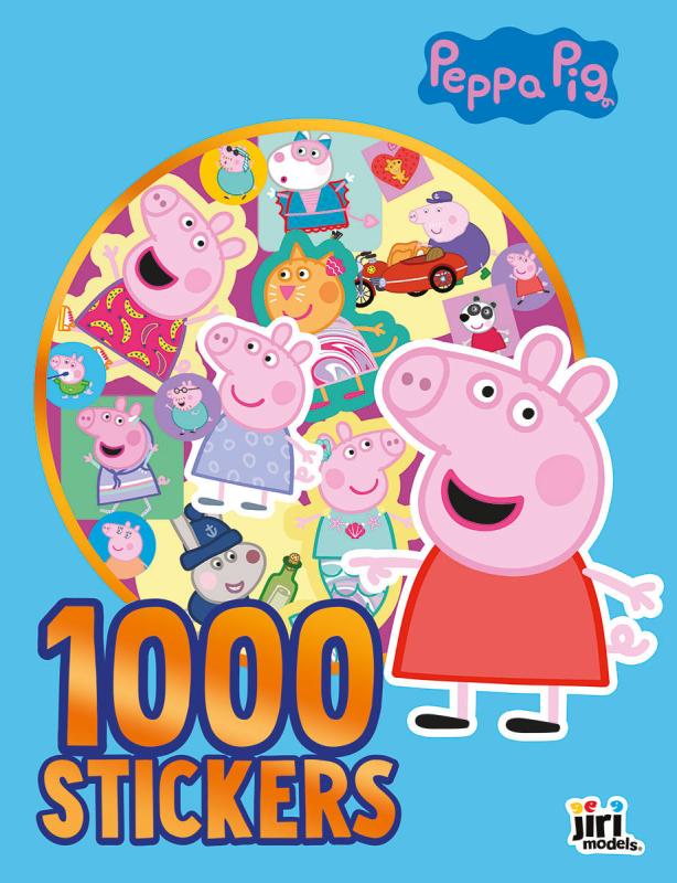 Jiri Models 1000 samolepek v sešitu prasátko Peppa Pig