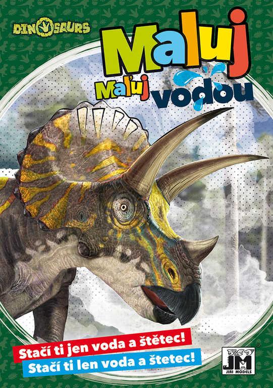 Jiri Models Maluj vodou Dinosauři A5 omalovánky