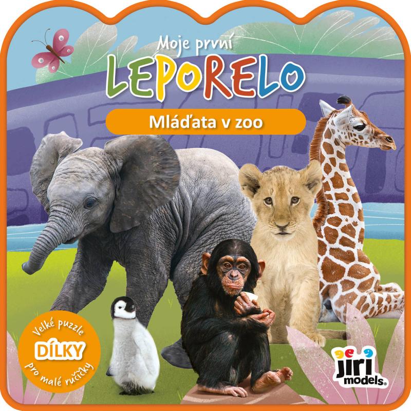 Jiri Models Moje první leporelo Mláďata v ZOO + 5 pěnových dílků
