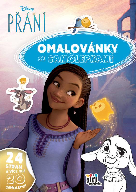 Jiri Models Omalovánky A4 se samolepkami Disney Přání