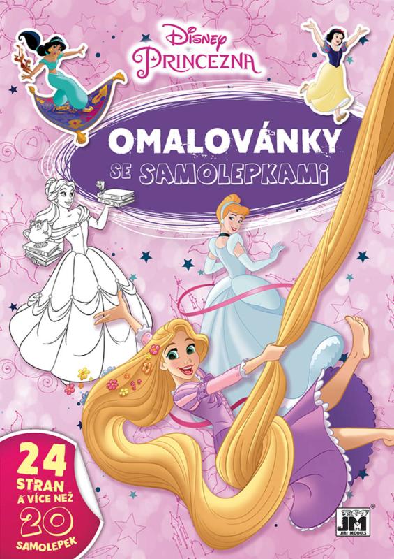 Jiri Models Omalovánky A4 se samolepkami Disney Princezny