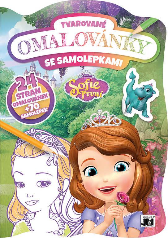 Jiri Models Omalovánky tvarované + samolepky Sofie První