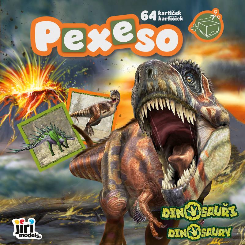 Jiri Models Pexeso v sešitu Dinosauři s krabičkou a omalovánkou