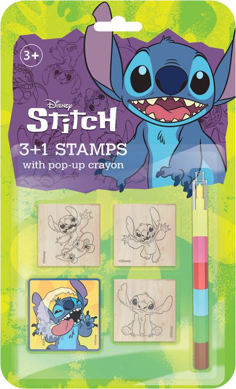 Jiri Models Razítka 3+1 set s pop-up voskovkou Lilo and Stitch