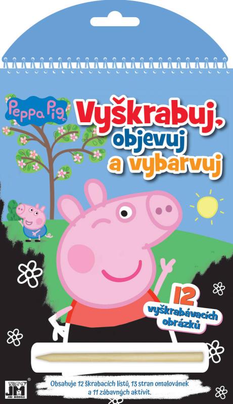 Jiri Models Vyškrabuj, objevuj, vybarvuj prasátko Peppa Pig kreativní sešit