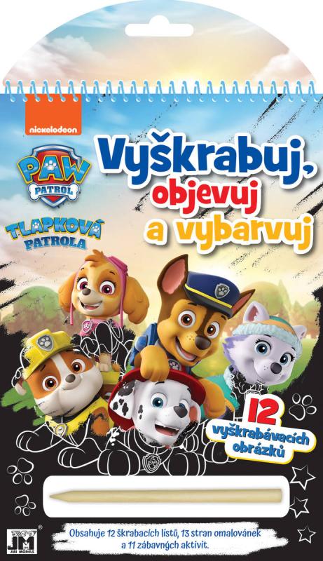 Jiri Models Vyškrabuj, objevuj, vybarvuj Tlapková Patrola kreativní sešit