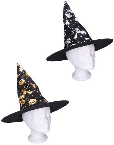 KARNEVAL Klobouk čaroděj 2 druhy (karnevalový doplněk)