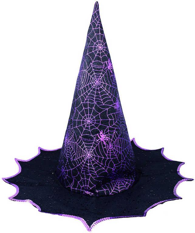 KARNEVAL Klobouk čarodějnický fialový dospělý (karnevalový doplněk)