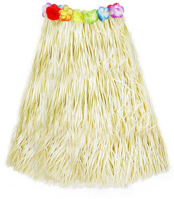 KARNEVAL Sukně Hawaii Hula 45cm 3-10 let (104-150cm) KOSTÝM
