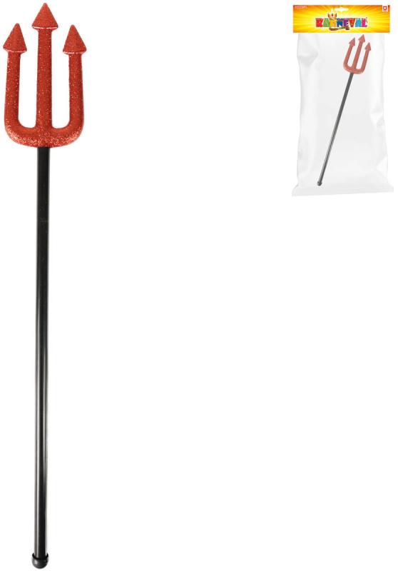 KARNEVAL Vidle čerta blyštivé 54cm (karnevalový doplněk)