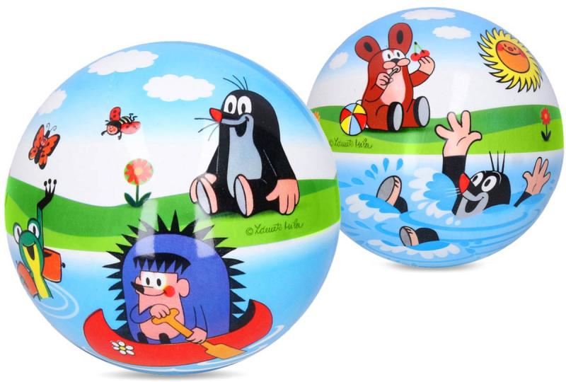 KRTEK Míč Krteček 12cm nafouknutý gumový balón s potiskem