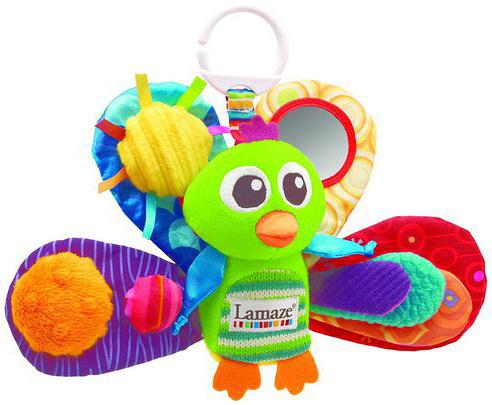 Lamaze Páv Emil na kočárek pro miminko