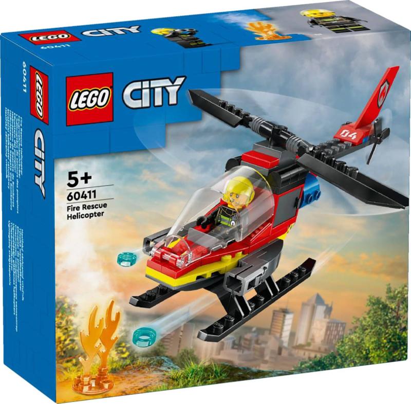 Lego CITY Hasičský záchranný vrtulník 60411 (stavebnice)