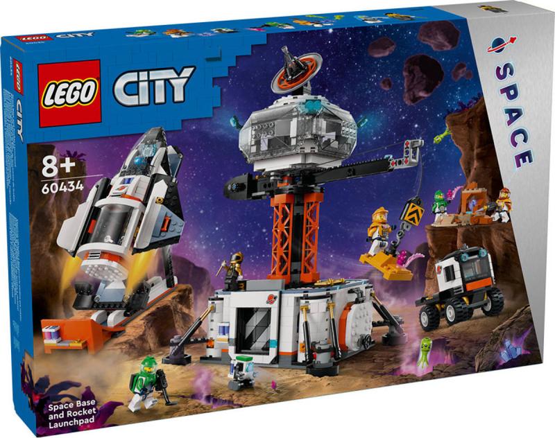 Lego CITY Vesmírná základna a startovací rampa 60434 (stavebnice)