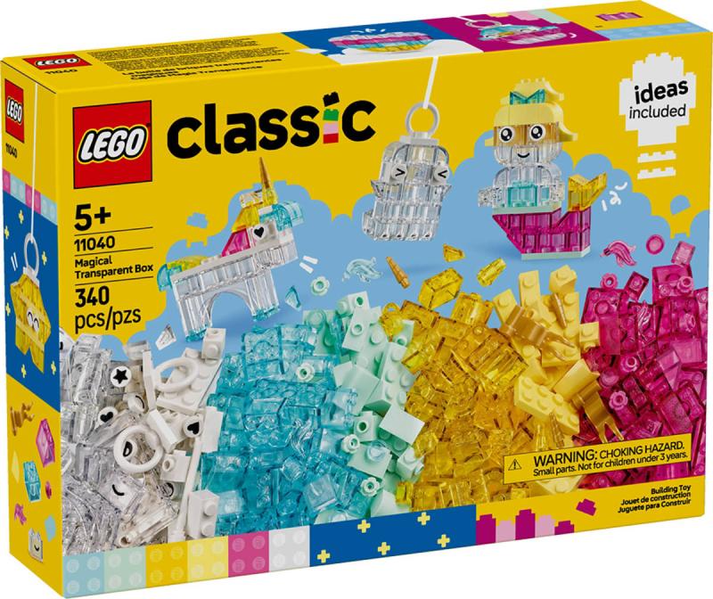 Lego CLASSIC Kouzelná průhledná krabička 11040 (stavebnice)