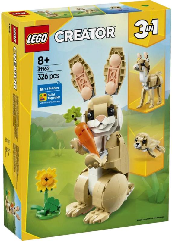 Lego CREATOR Roztomilý králíček 3v1 31162 (stavebnice)