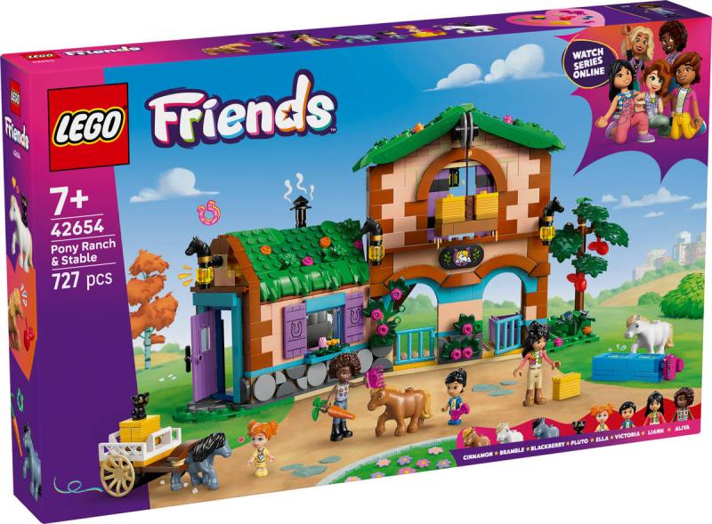 Lego FRIENDS Ranč s poníky a stáj 42654 (stavebnice)