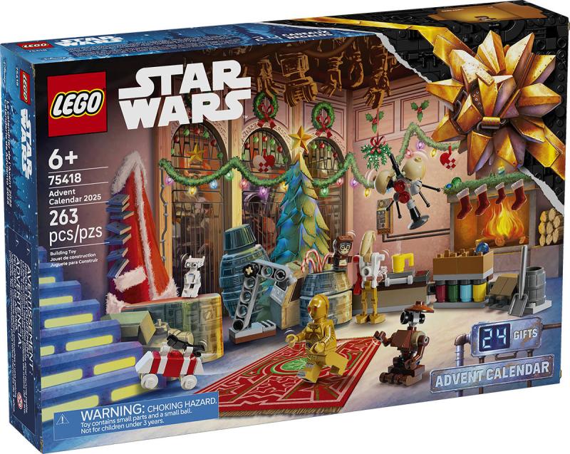 Lego STAR WARS Adventní kalendář 2025 rozkládací s herní plochou