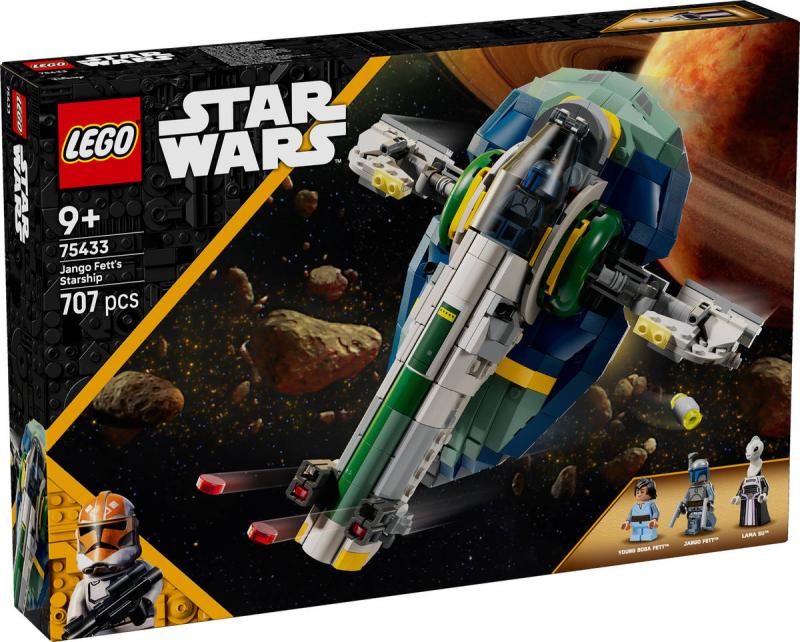 Lego STAR WARS Jango Fett a jeho hvězdná loď 75433 (stavebnice)