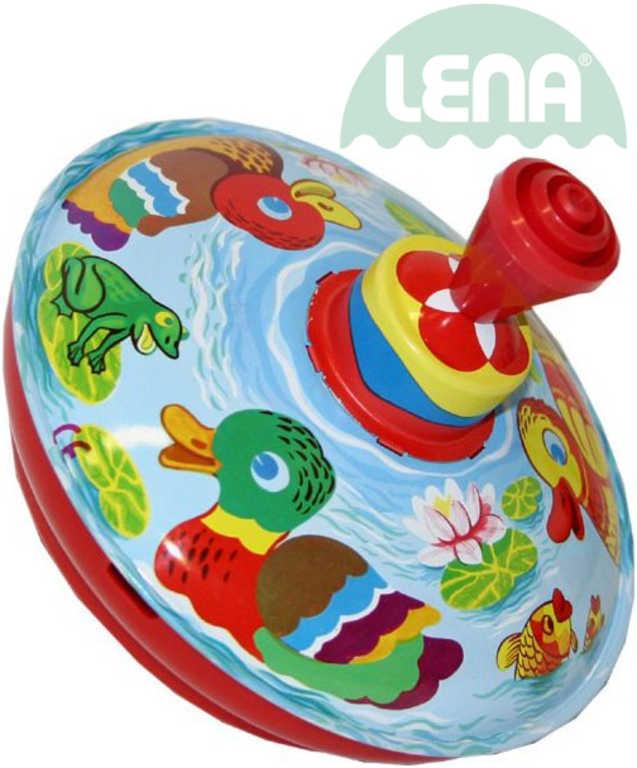 Lena Hra dětská káča vlk s kačenkami 13cm kov