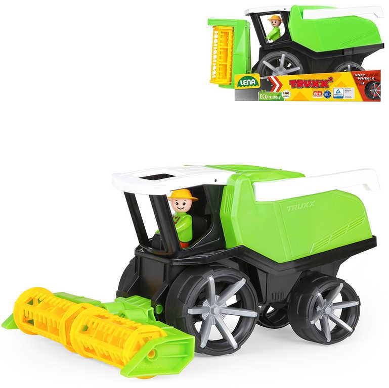 Lena TRUXX 2 Auto kombajn funkční set žací stroj s figurkou plast