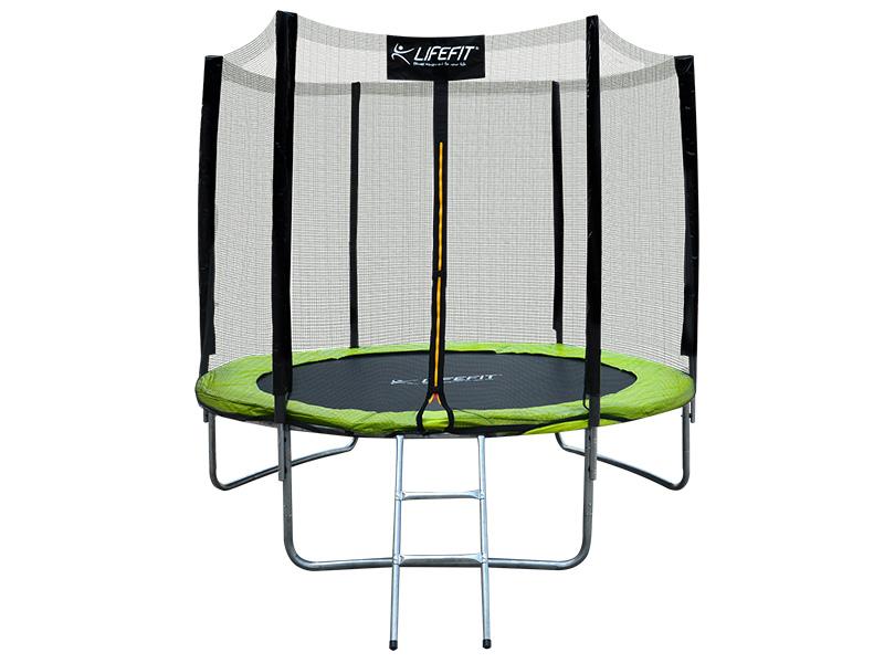 Lifefit 244cm x 68 cm trampolínový set + vnější síť + žebřík